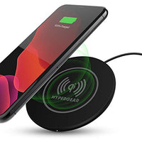 HyperGear Wireless Cell Phone Charger Pad Compatible for iPhone 13/12 /11 /Pro/Pro Max, Galaxy S21/S20/S10, Note20 5G/10, Pixel +More (Black)