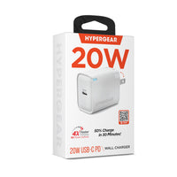 HyperGear 20W USB-C PD Fast Wall Charger | White