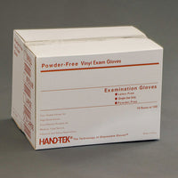 Hand-Tek Clear Vinyl Exam Gloves - Latex-Free & Powder-Free - VLPF103 (Case of 1,000 / 10 boxes of 100) - Large